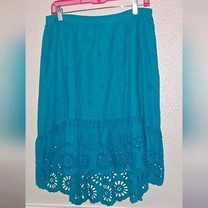 NWT Cupio Skirt || Size S/P || Turquoise